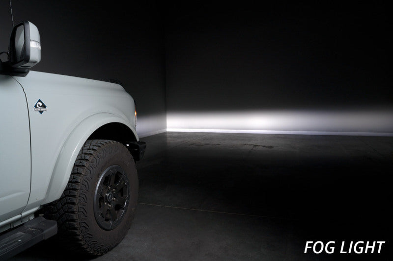 Diode Dynamics 2021 Ford Bronco Stage Series Fog Pocket Kit - White Pro - DD7180 for 2021-2026 Ford Bronco - detail view