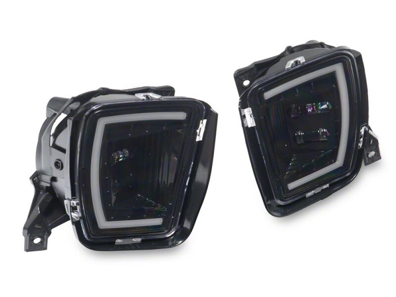Raxiom 13-18 Dodge RAM 1500 Switchback LED Fog Lights with LED DRL- White and Yellow - R194049 - front view