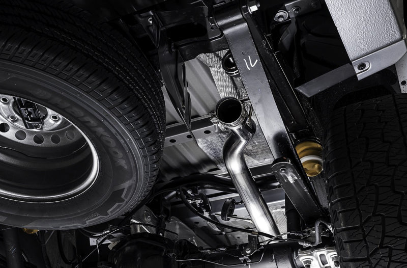 AWE Tuning 2019+ Ford Ranger 0FG Performance Exhaust System w/Chrome Silver Tips &amp; Bash Guard - 3015-22072