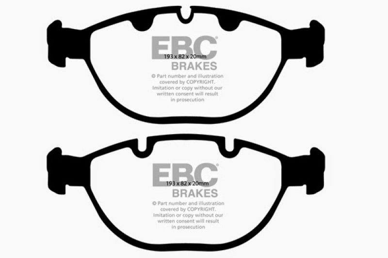 EBC 02-04 BMW X5 4.6 Yellowstuff Front Brake Pads - DP41472R