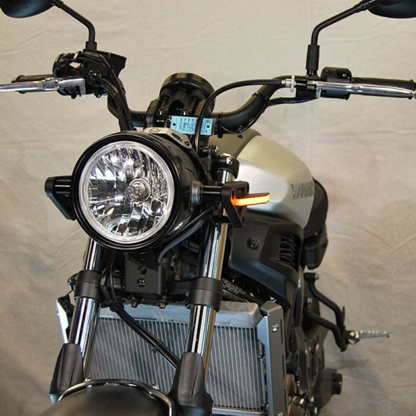 New Rage Cycles 22+ Yamaha XSR 700 Front Turn Signals w/Load EQ - XSR700-FS-22-L - front view