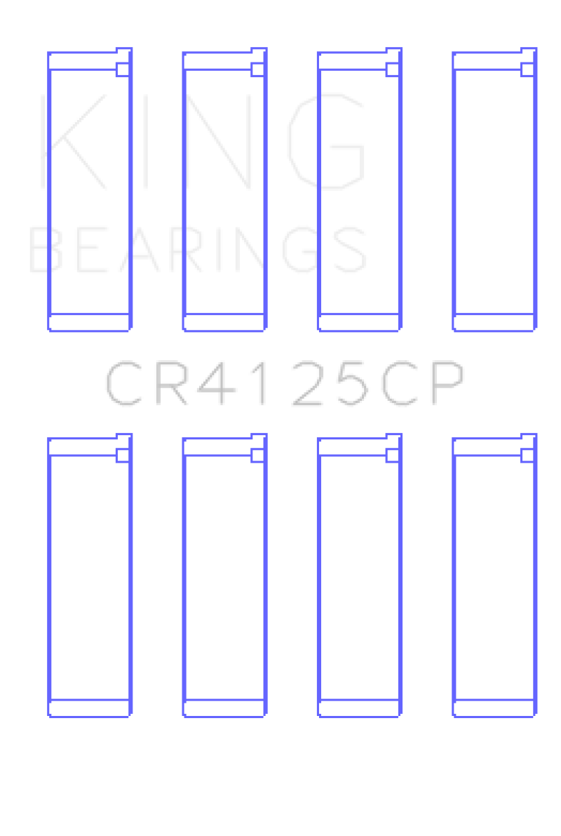 King Subaru EJ20/EJ22/EJ25 (Including Turbo) (0.75 Oversized) Performance Rod Bearing - Set of 4 - CR4125CP0.75