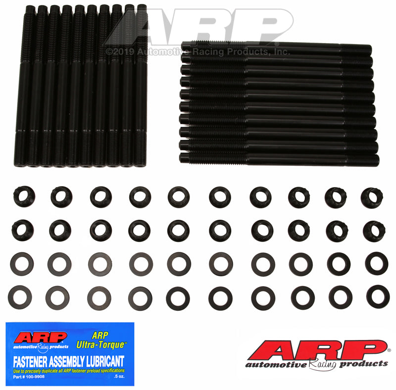 ARP Ford Fontana SVO Block w/Yates Heads 12pt Head Bolt Kit - Black - 254-4302