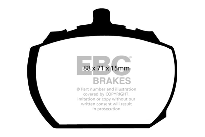EBC 73-76 Mg MGB GT V8 3.5 Greenstuff Front Brake Pads - DP2240