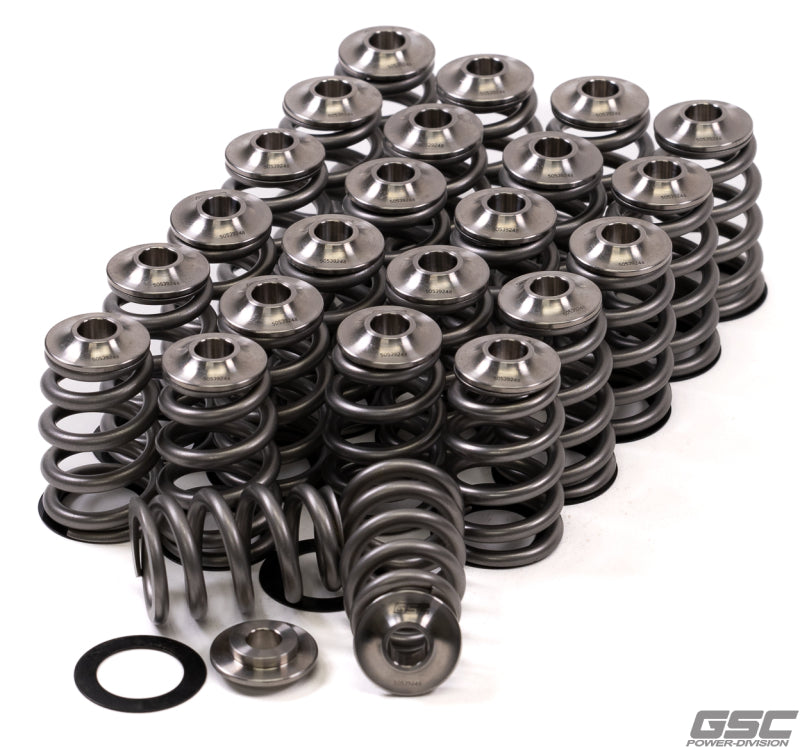 GSC P-D Nissan VQ35 Extreme Conical Valve Spring Titanium Retainer and Spring Seat Kit - 5016 by GSC Power Division - front v