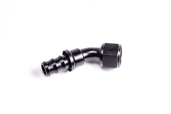 Radium Engineering 45 Degree 8AN Pushlok Hose End Fitting - 14-0207
