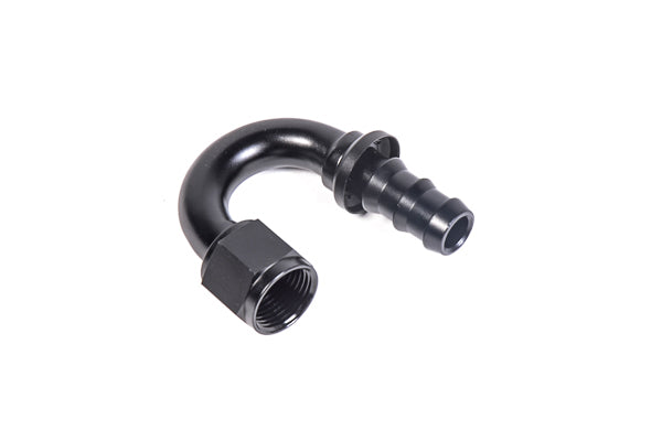 Radium Engineering 180 Degree 10AN Pushlok Hose End Fitting - 14-0215