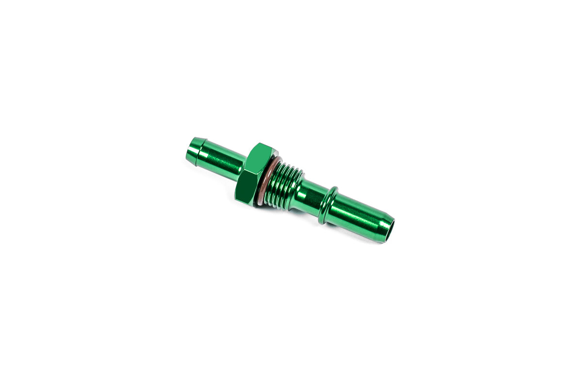 Radium Engineering 6AN Orb Bulkhead 3/8in SAE Male TO 5/16in Barb - 14-0595