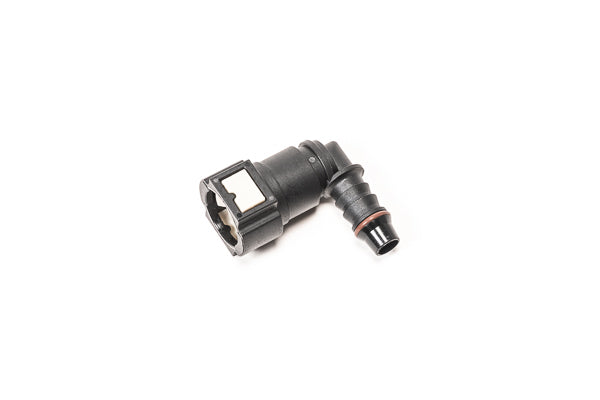 Radium Engineering 10mm SAE Female to 90deg 3/8in Barb - 14-0703