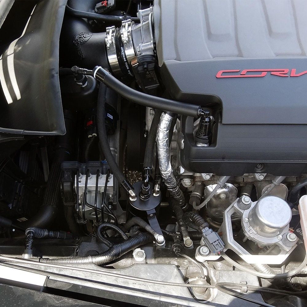 UPR - Dual Valve Oil Catch Can CSS (fits 14-19 Corvette C7 Z51 (Dry Sump)) UPR - 5030-96-1-CSS