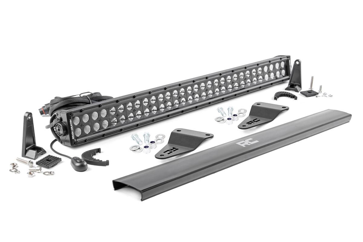 LED Light Kit | Bumper Mount | 30&quot; Black Dual Row | Toyota 4Runner (14-20)