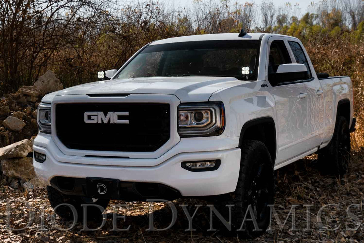 Diode Dynamics 14-19 Silverado/Sierra SSC2 LED Ditch Light Kit Sport - White Combo - DD6659