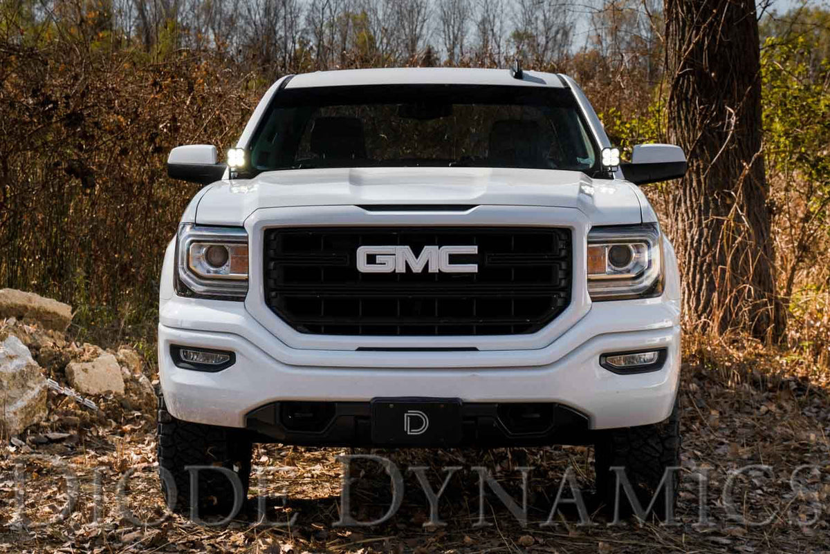 Diode Dynamics 14-19 Silverado/Sierra SSC2 LED Ditch Light Kit Sport - White Combo - DD6659