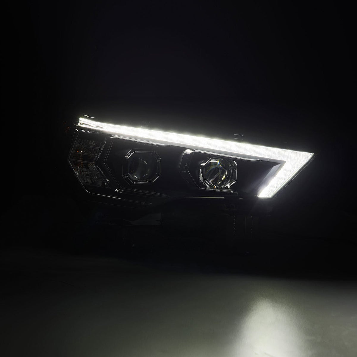 AlphaRex Black Pro Series Headlights - 880843 by AlphaRex - angle view