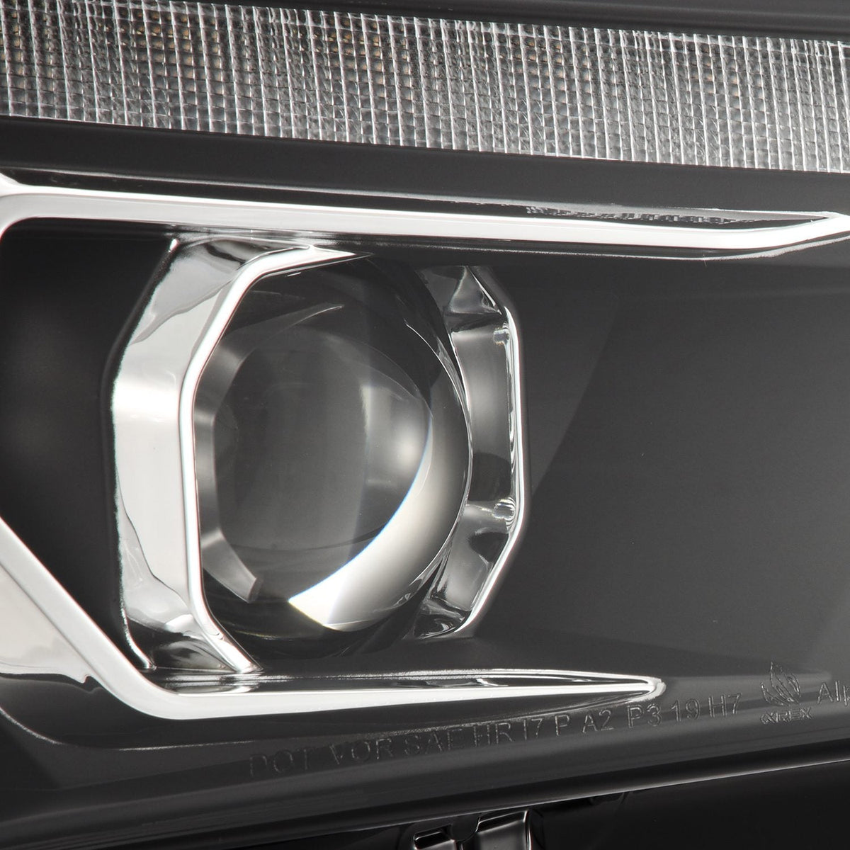 AlphaRex 14-22 Toyota 4Runner PRO-Series Projector Headlights Jet Black w/Seq. Sig. + DRL - 880816 by AlphaRex - alternate vi