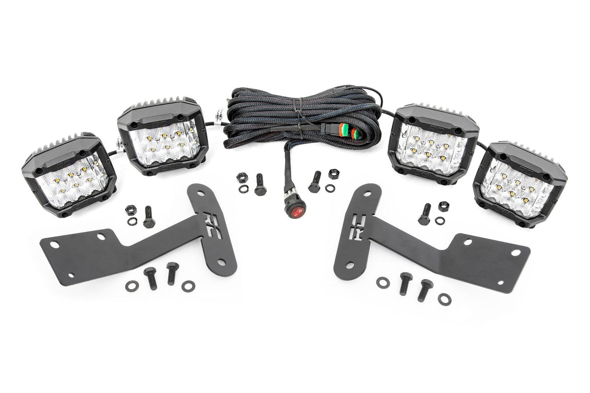 LED Light Kit | Ditch Mount | 3&quot; OSRAM | Wide | Toyota Tundra 2WD/4WD (14-21)