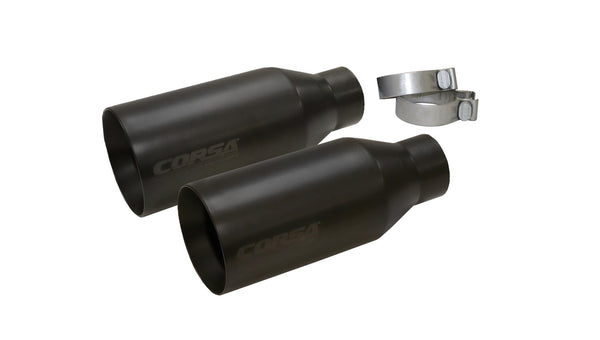 Corsa 2017 Ford F-150 Raptor 3in Inlet / 5in Outlet Black Cerakote Tip Kit (For Corsa Exhaust Only) - 14051BPC