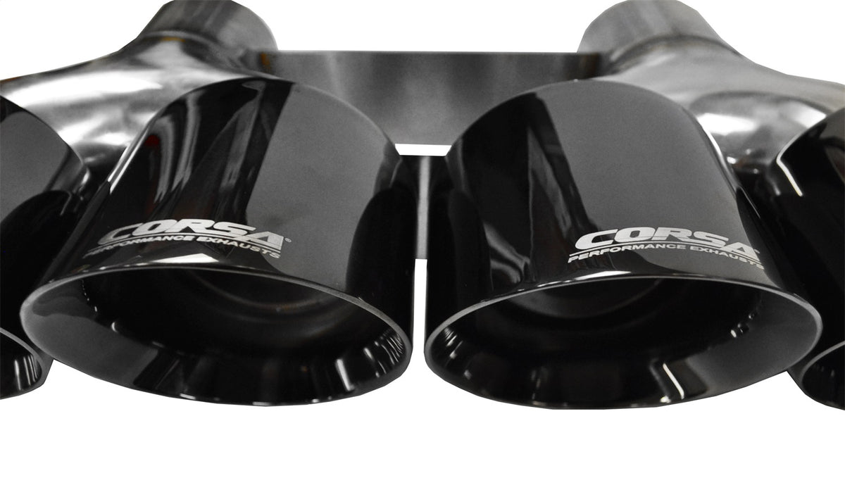 Corsa 15-15 Chevrolet Corvette 6.2L V8 Quad 45in Polished Black Pro-Series Tip Kit - 14062BLK