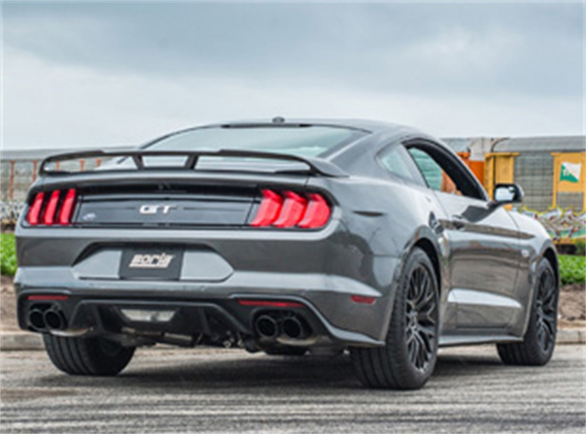 Borla 18-23 Ford Mustang GT (A/T / M/T) 3in ATAK Catback Exhaust w/o Valves w/ Black Chrome Tips
