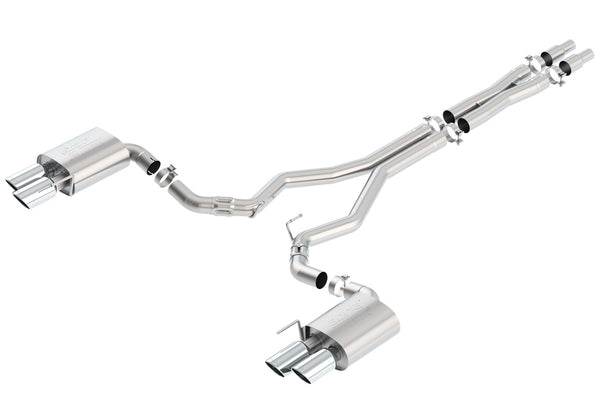 Borla 18-23 Ford Mustang GT 5.0L AT/MT (w/o Valves) ATAK 3in Cat-Back Exhaust w/Polished Tips