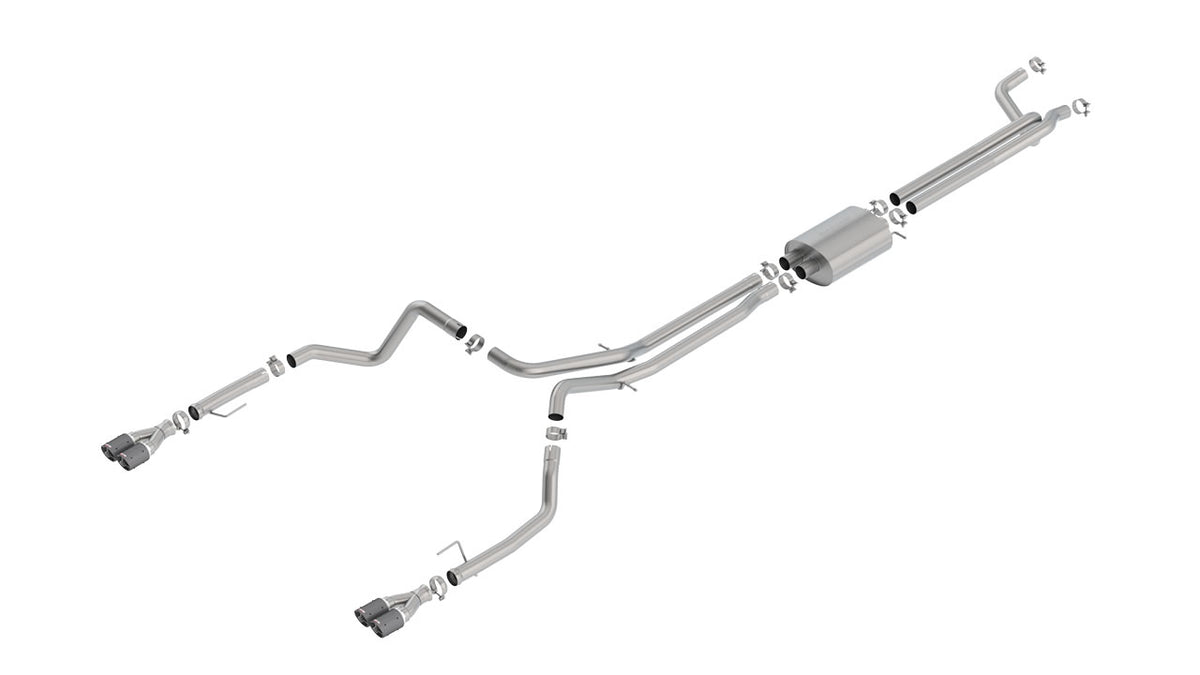 Borla 2019 Chevrolet Silverado 1500 6.2 w/ 147in WB 2.75in S-Type Catback Exhaust -Carbon Fiber Tips - 140779CF
