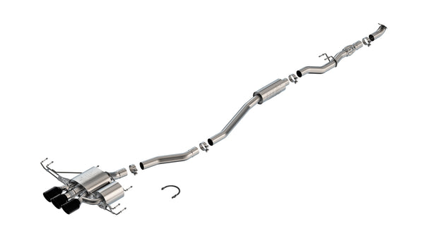 Borla 23-25 Honda Civic Type R MT ATAK Catback Exhaust w/ 4in Ceramic Black Tips