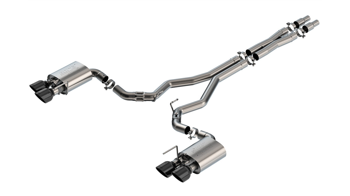 Borla 2024 Ford Mustang Dark Horse 5.0L V8 w/Active Exhaust ATAK Cat-Back Exhaust System