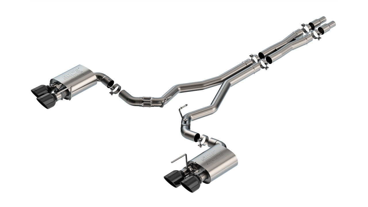 Borla 2024 Ford Mustang Dark Horse 5.0L V8 w/Active Exhaust ATAK Cat-Back Exhaust System