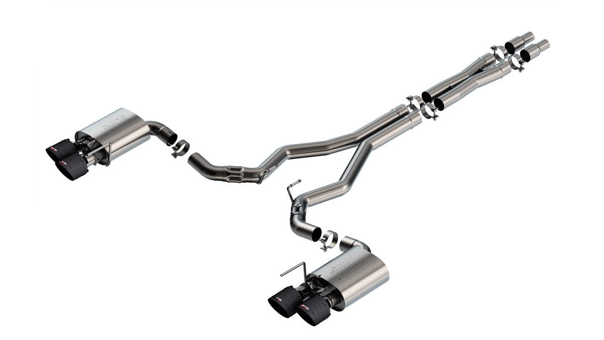 Borla 2024 Ford Mustang Dark Horse 5.0L V8 w/Active Exhaust ATAK Cat-Back Exhaust System