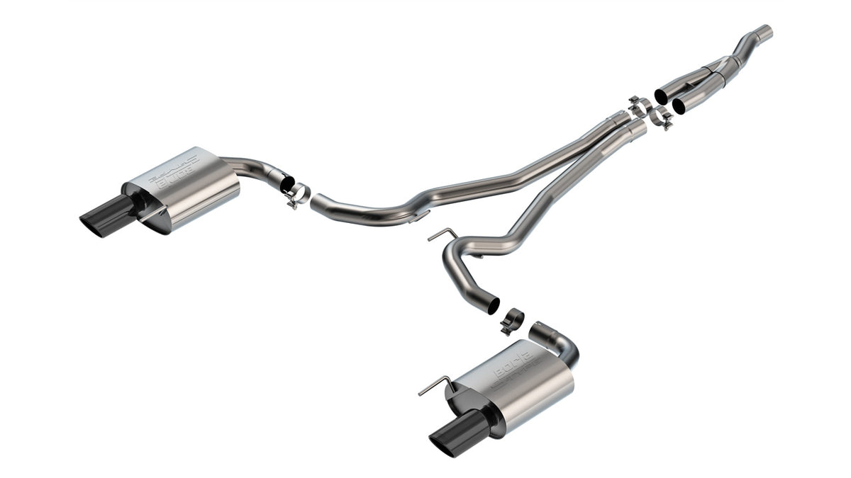 Borla 2024 Ford Mustang 2.3L Ecoboost 2.50 S-TYPE Black Chrome Catback Exhaust