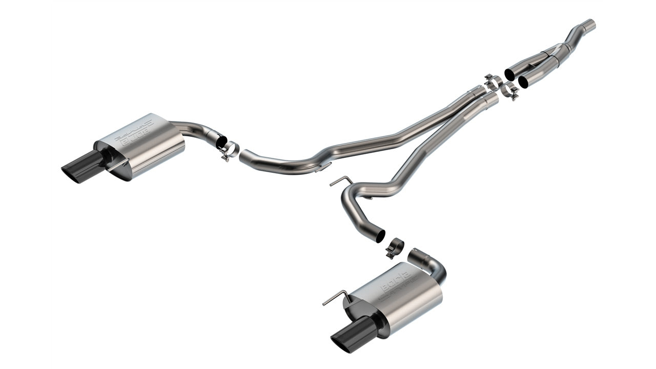Borla 2024 Ford Mustang 2.3L Ecoboost 2.50 S-TYPE Black Chrome Catback Exhaust