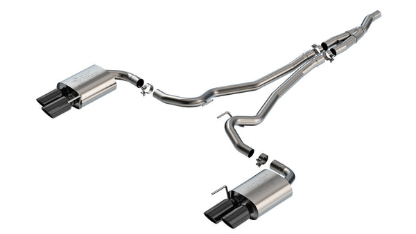 Borla 2024 Ford Mustang Ecoboost 2.3L ATAK Catback Exhaust Black Chrome w/ Quad Tip