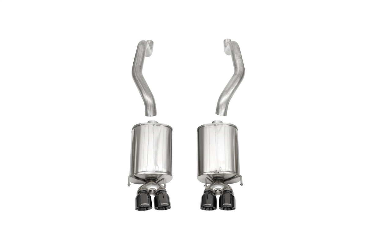 Corsa 09-13 Chevrolet Corvette C6 6.2L V8 Black Sport Axle-Back Exhaust - 14108BLK