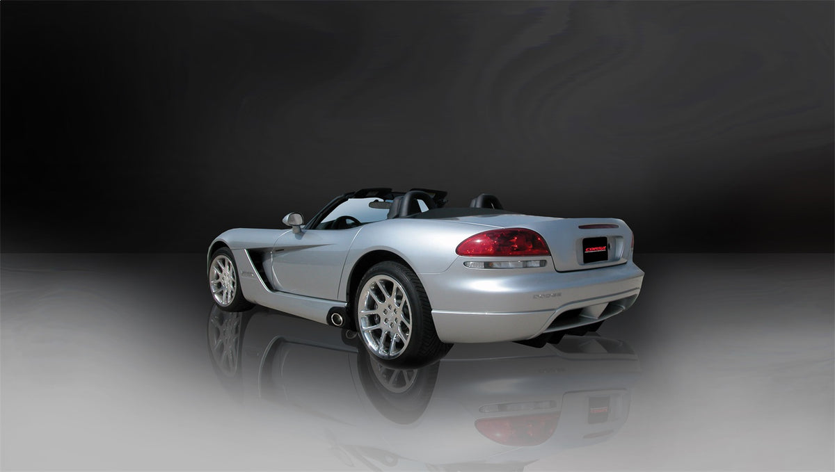 Corsa 2003-06 Dodge Viper 8.3L Polished Sport Cat-Back Exhaust (3in Inlet for Use w/ Hi-Flow Conv.) - 14174