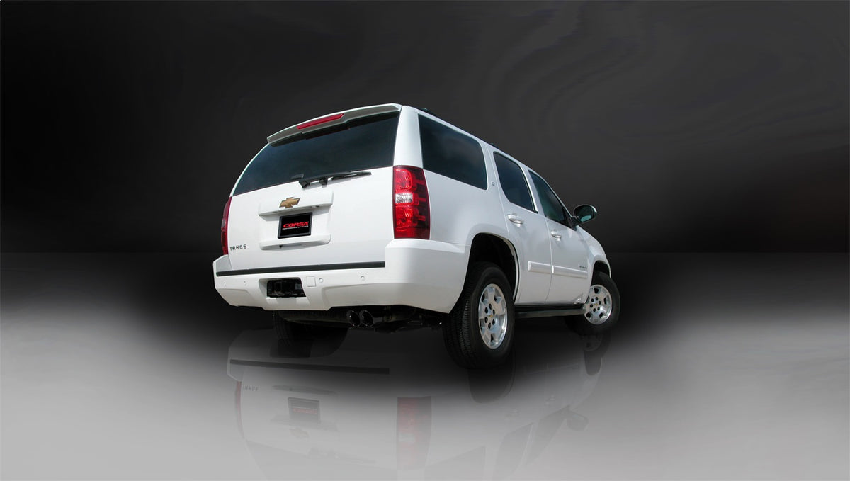 Corsa 2007-2008 Chevrolet Tahoe 5.3L V8 Black Sport Cat-Back Exhaust - 14207BLK