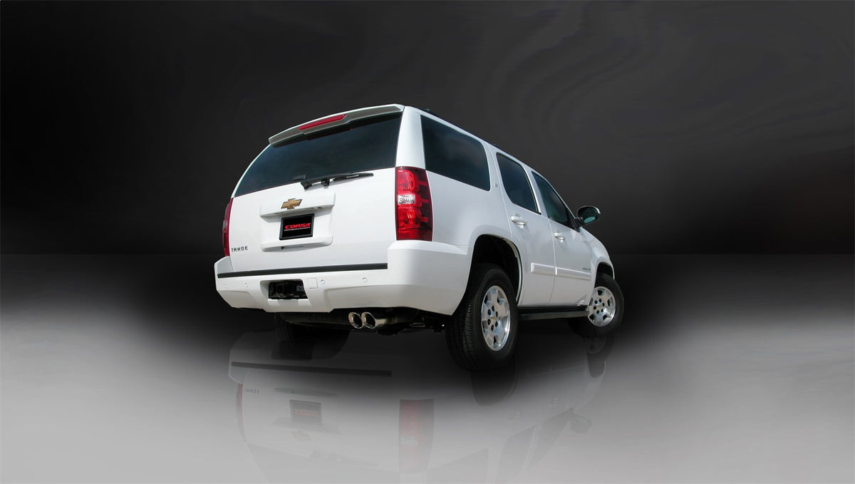 Corsa 2007-2008 Chevrolet Tahoe 5.3L V8 Polished Sport Cat-Back Exhaust - 14207