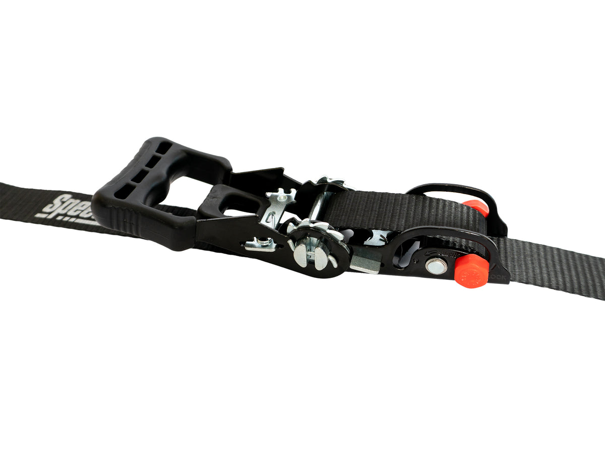 Speedstrap 1.25IN x 7ft Motorcycle Tie-Downs w/ Sliding Ratchet (2-Pack) - 14300-2