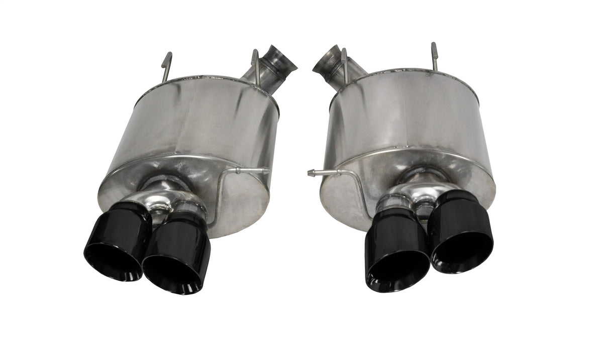 Corsa 2013-2014 Ford Mustang Shelby GT500 5.8L V8 Black Sport Axle-Back Exhaust - 14321BLK