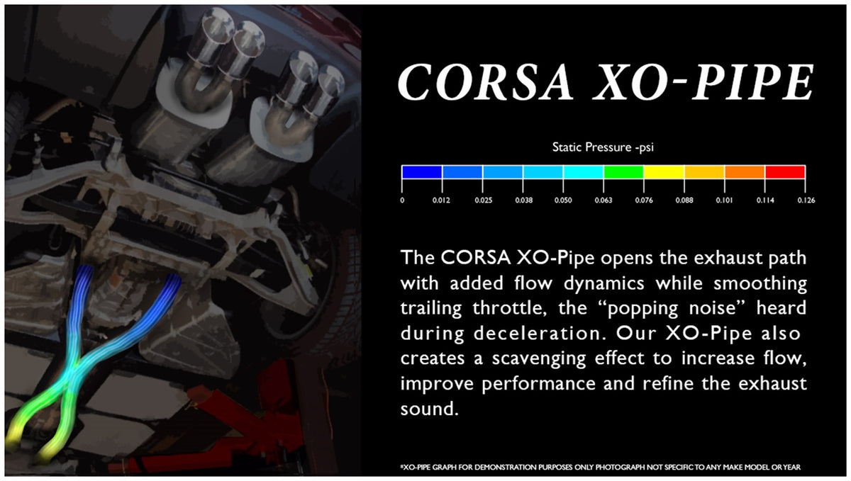 Corsa 09-11 Chevrolet Corvette C6 6.2L V8 XO Pipe Exhaust - 14330