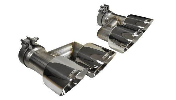 Corsa 15-16 Ford Mustang GT 5.0 Polish Quad Tips Kit - 14333