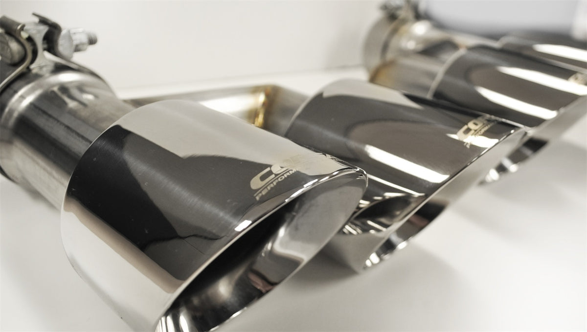 Corsa 15-16 Ford Mustang GT 5.0 Polish Quad Tips Kit - 14333