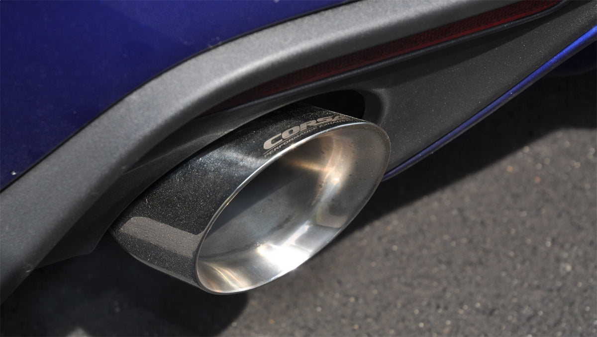 Corsa 15-23 Ford Mustang EcoBoost 2.3T Sport 3in Cat-Back Dual Rear Exit Polished Tips - 14343
