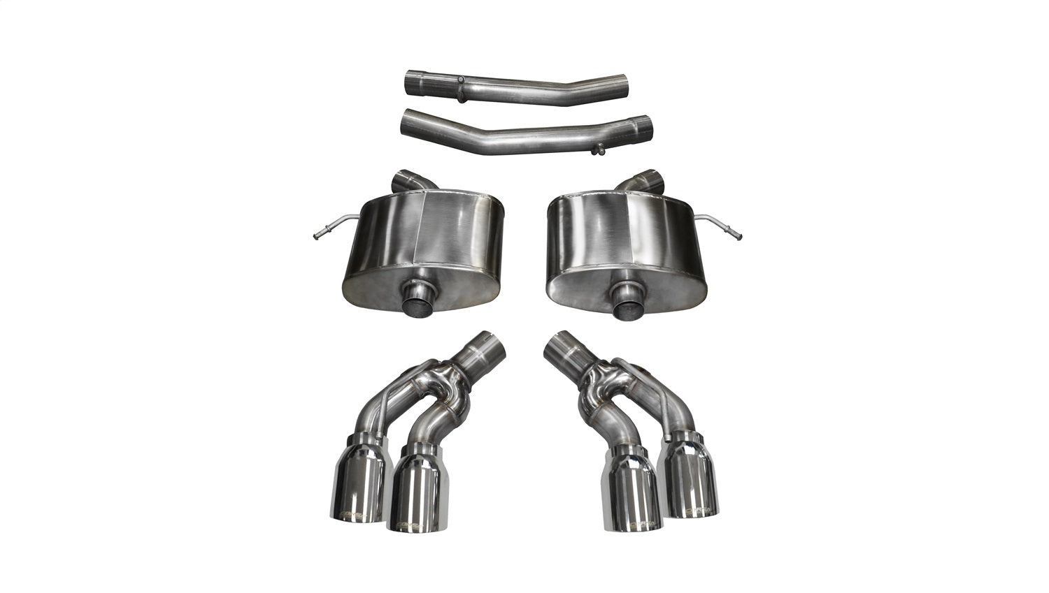 Corsa 2016-2019 Cadillac CTS V Sedan 6.2L V8 2.75in Polished Sport Axle-Back Exhaust - 14357