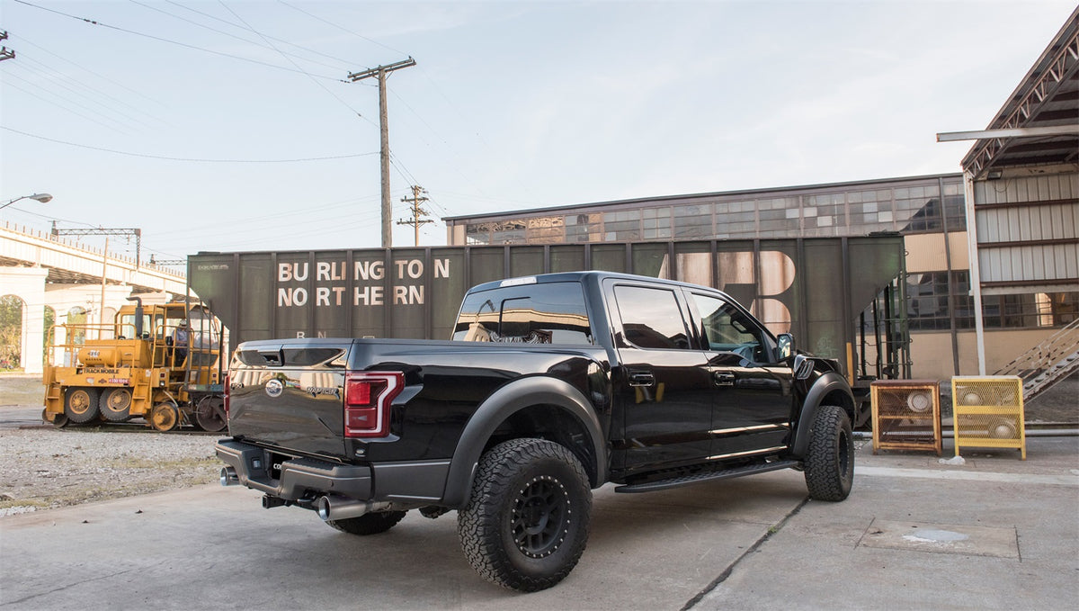Corsa 2017-2020 Ford F-150 Raptor 3.5L Sport Cat-Back Dual Rear Exit w/ 5in Satin Polished Tip - 14397