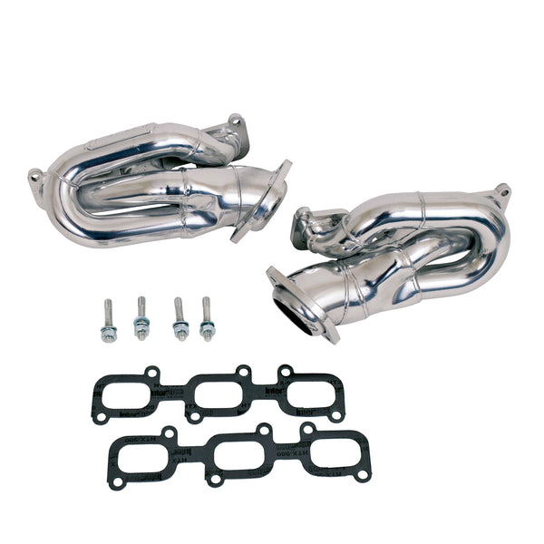 BBK 11-15 Mustang 3.7 V6 Shorty Tuned Length Exhaust Headers - 1-5/8 Silver Ceramic - 14420