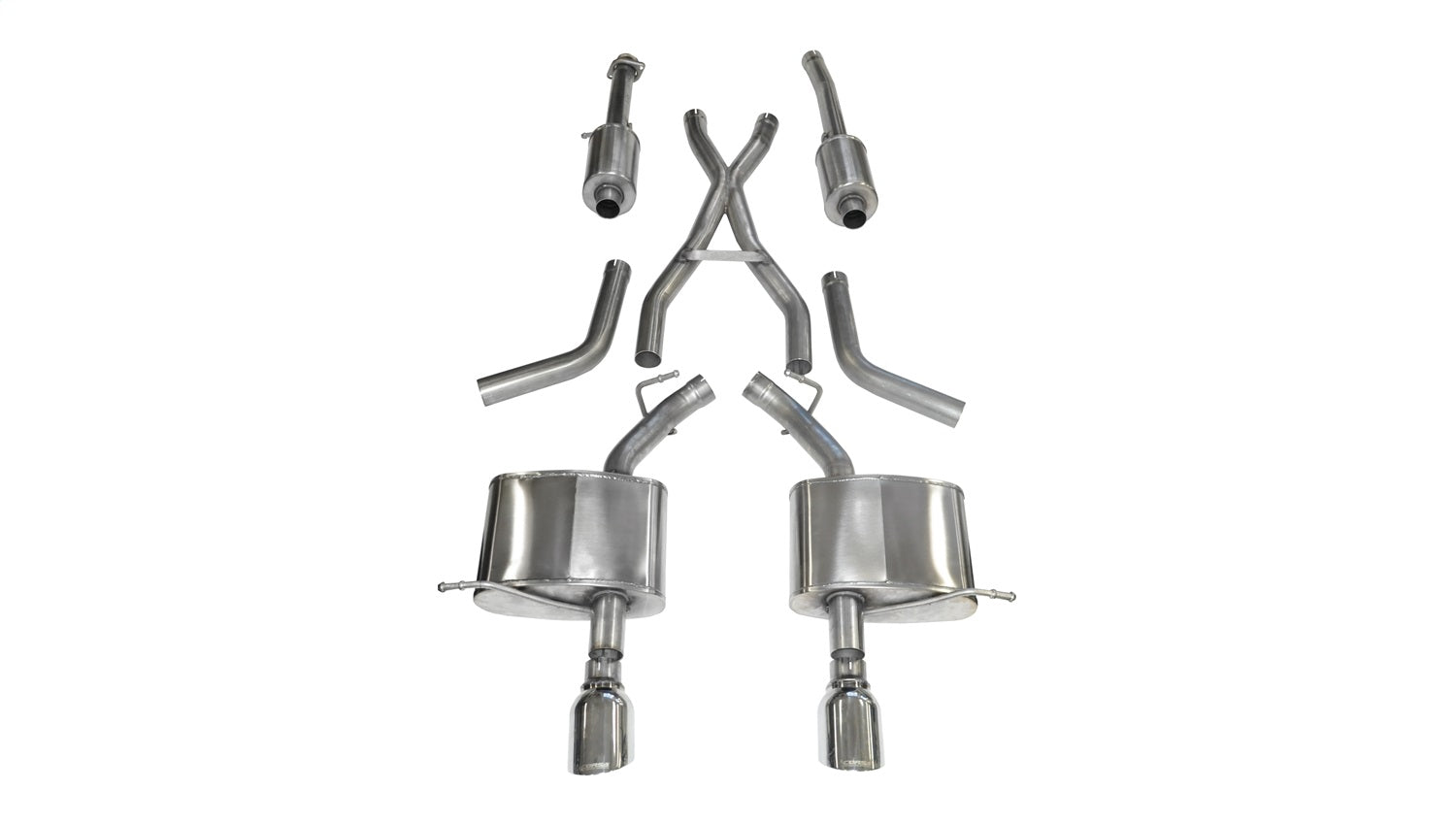 Corsa 2011-2024 Dodge Durango 5.7L V8 Polished Sport Dual Rear Cat-Back Exhaust - 14459
