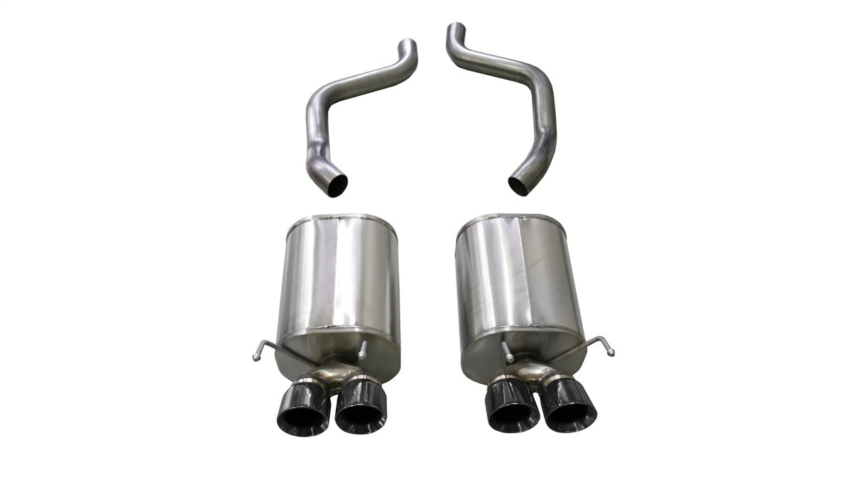Corsa 2005-2007 Chevrolet Corvette C6 6.0L V8 Black Xtreme Axle-Back Exhaust - 14469BLK
