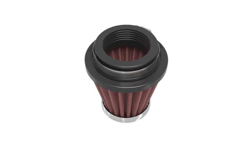 K&amp;N Universal Chrome Filter-Round Tapered-1.688in Flange ID x 2in Top OD x 3in Base OD x 2.75in H - RC-1070