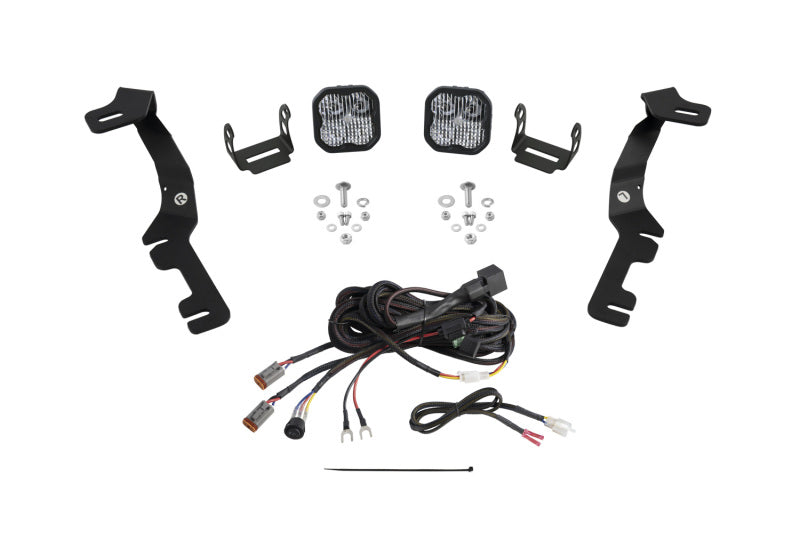 Diode Dynamics Stage Series Ditch Light Kit for 2019-Present Ram SS3 Sport - White Combo - DD7599 for 2019-2024 Ram 1500 - fr