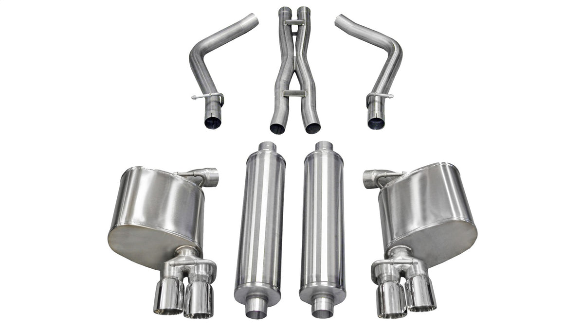 Corsa 2011-2014 Dodge Charger R/T 5.7L V8 Polished Xtreme Cat-Back Exhaust - 14522